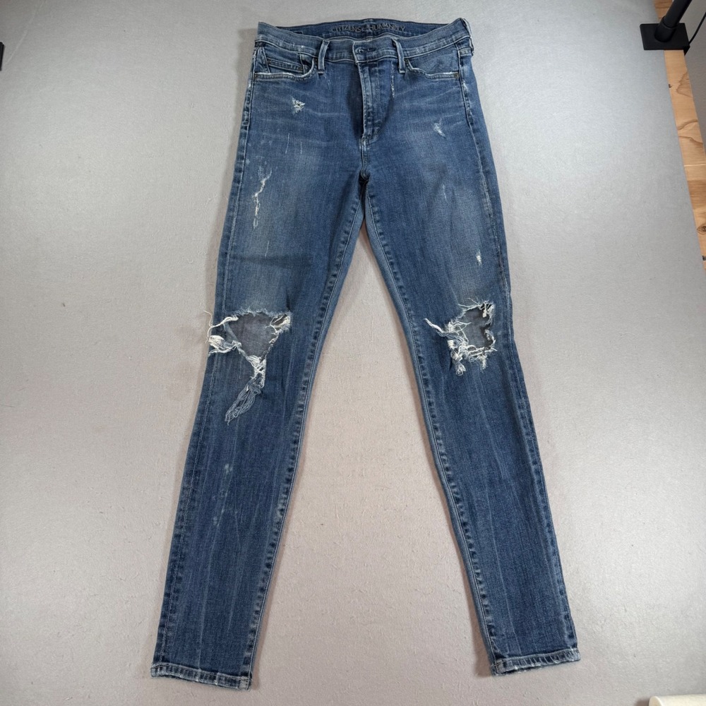 Citizens of Humanity Rocket High Rise Skinny Distressed Jeans Size 30